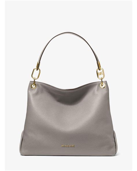 michael kors pebble leather grey hobo|Hobo Michael Kors Handbags .